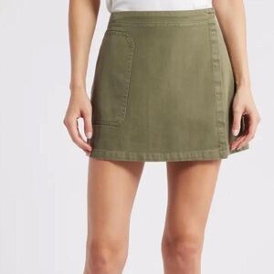 Treasure & Bond Khaki Mini Skirt